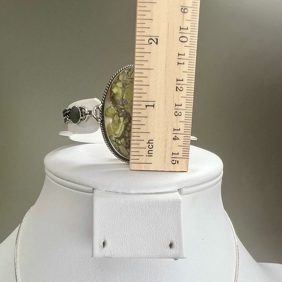 Atlantisite Jasper 925 Gemstone Pendant & bracelet Set - Picture 6 of 8